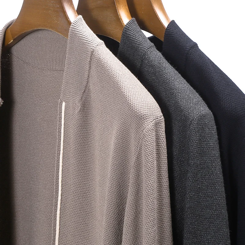 Autum Winter Slim Fit Knit Cardigan Men Japanese Sweater Casual Coats Jacket Mens Clothes Knitted Cardigan