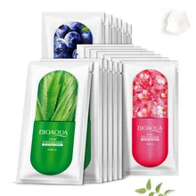 BIOAQUA 30pcs/Lot Jelly Face Mask Aloe Sakura Blueberry Blossom Moisturizing Whitening Control Oil Hydrojelly Mask Facial Mask