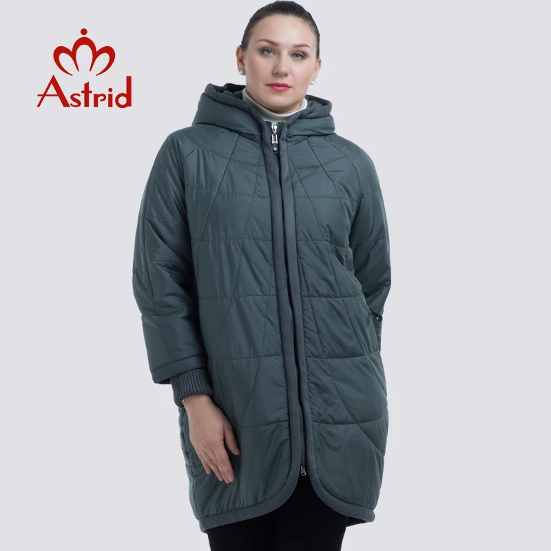 NEW 2019 Аstrid куртка женская в зиму женское пальто с капюшоном на молнии плюс размеры