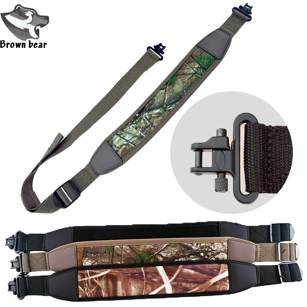 

AdjustableTactical Gun shoulder strap Belt Gun slings with 1.25" Quick Detach Sling Swivels For Rifle Hunting