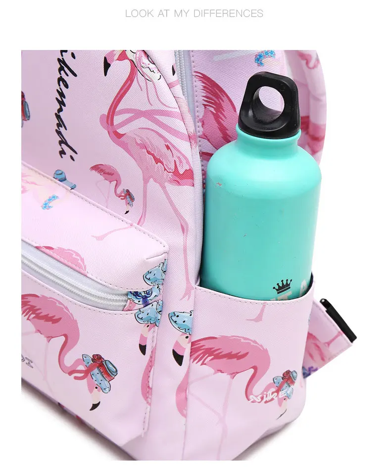 Классический женский рюкзак с принтом фламинго, школьные сумки для девочек-подростков, дорожная сумка для женщин, женский рюкзак Mochila
