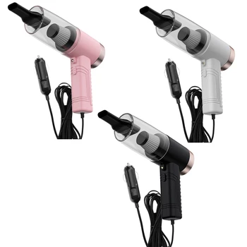 

12V Car Vacuum Cleaner 120W Wet Dry Dual Use Portable Car Vacuum Cleaner High Power 3 in 1 Aromatherapy Lamp