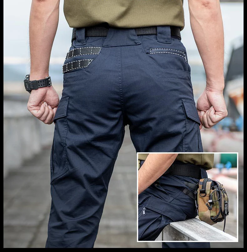 77City Killer IX10 Tactical Pants Men New Military Joggers Men Quality Elasticity Multi-pocket Mens SWAT Trousers Pantalon Homme khaki pants