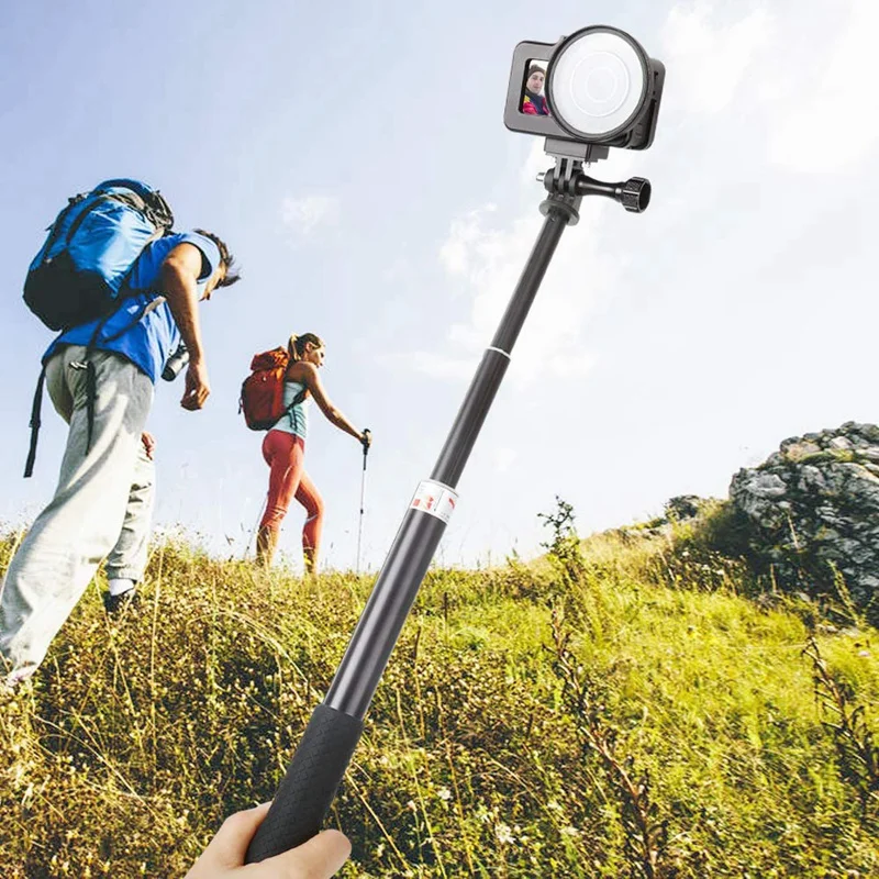 FFYY-алюминиевый сплав Корпус рамка чехол с задней дверью для Dji Osmo экшн-камеры, защитная металлическая боковая открытая оболочка с 52 мм Uv F