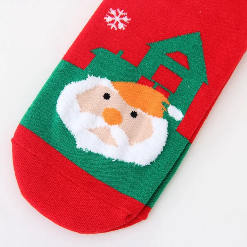Дизайн рождественские носки Санта Клауса женские хлопковые Зимние Носки с рисунком оленя зимние милые носки подарок на год