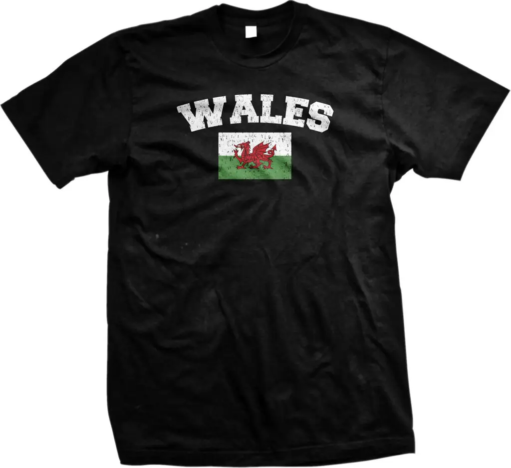 Wales strong Live Великобритания Кардифф Вельш Мужская футболка | одежда