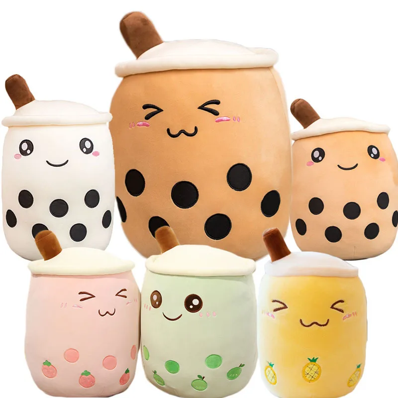 Pillow Back-Cushion Bubble Tea Stuffed Food-Gifts Funny Girlfriend Kids Birthday Soft