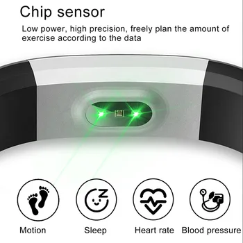

ID115 Plus Bluetooth Smart Watch Pedometer Fitness Watch with Heart Rate Monitor IP67 Waterproof SP99