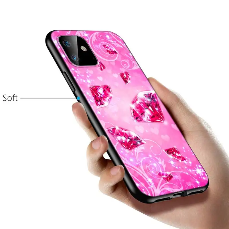 iphone 8 plus case Luxury Diamond Love Silicone Cover For Apple IPhone 12 Mini 11 Pro XS MAX XR X 8 7 6S 6 Plus 5S SE Phone Case iphone 7 cardholder cases