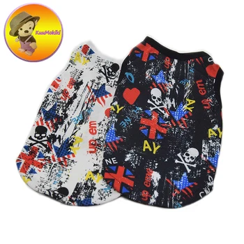 

Dog Clothes Adidog skull pattern French Bulldog Pupreme Shirt Dog Camo vest vests Sport Retro Dog Hoodies Pet Clothes