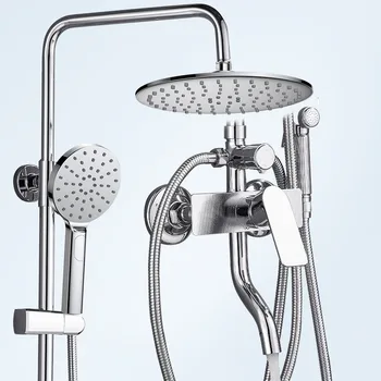 

Shower Shower Suit Household Full Copper Shower Room The Rain Nozzle Toilet Take A Shower Water Tap