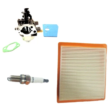 

Carburetor + Air Filter + 12mm Spark Plug + Gasket Set Lawn Mower Accessories Yard Garden Lawn Mower Parts Accessories