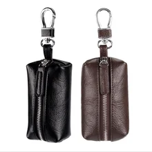 Мужские Полиуретановые кожаные бумажники, ключи на молнии кошелек-брелок для ключей унисекс держатели ключей от автомобиля пряжка чехол для ключей ключница держатель