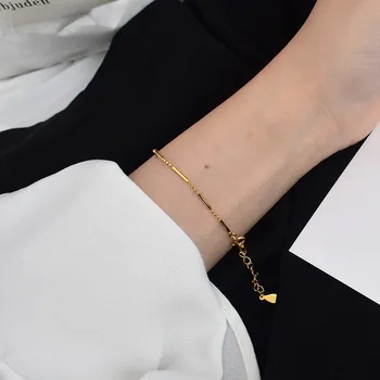 

Silvology Strip Round Bead Slim Bracelets 925 Sterling Silver Elegant 18K Gold Minimalist Womens Bracelets Festival Jewelry Gift