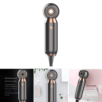 

Professional Hair Dryer, Leafless Hair Dryer Blow Dryer for Fast Drying, Lightweight Low Noise Small Hair Dryer
