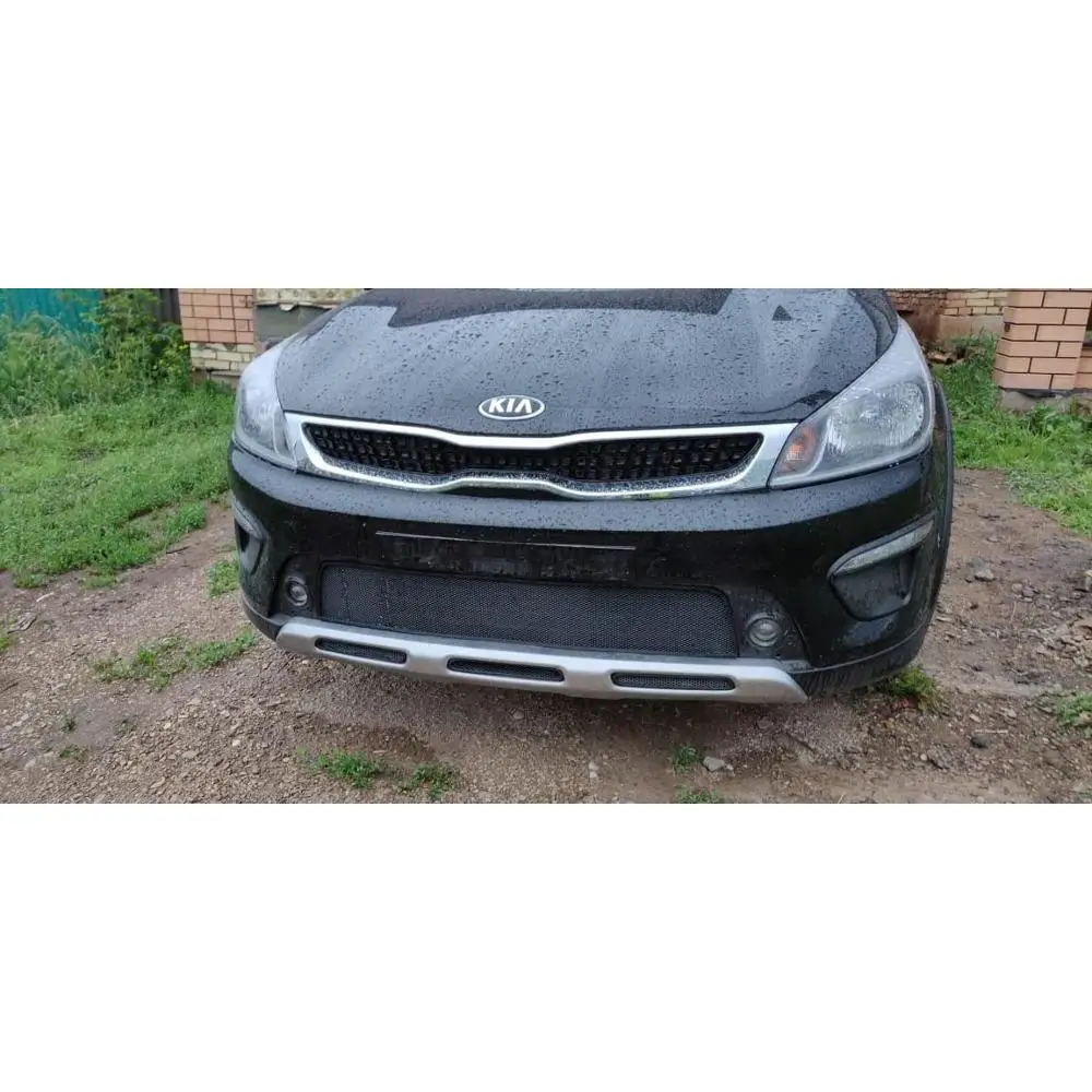 Защитная сетка на решетку радиатора KIA RIO X-Line->