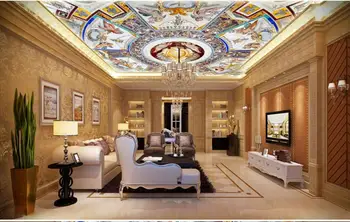

Ceiling Murals Wall Art Painting Living Room Bedroom Ceiling Backdrop Wallpaper ceilings European angel ceiling mural