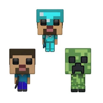 

Minecraft & CREEPER STEVE STEVE IN DIAMOND ARMOR Vinyl Action Figure Collection Model Toys For Children Birthday gift