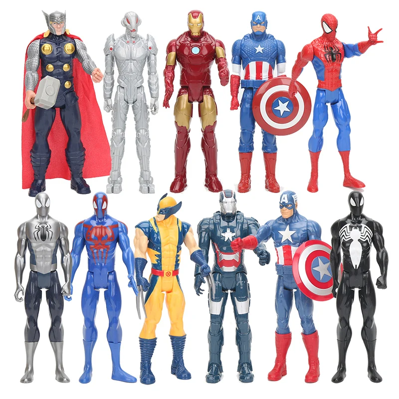 30cm Marvel Avengers 4 Endgame Captain America Ironman Spiderman Thor Ultra Venom Wolverine PVC Action Figure Toy 30cm Marvel Avengers 4 Endgame Captain America Ironman Spiderman Thor Ultra Venom Wolverine PVC Action Figure Toy