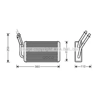 

Radiator heater Ford Transit Ava art. fd6316