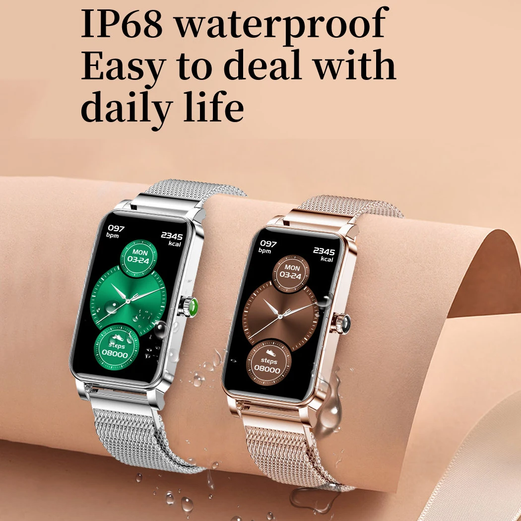 Smart Watch Women Smart Watch Dials Full Touch Screen IP68 Waterproof Heart Rate Monitor
