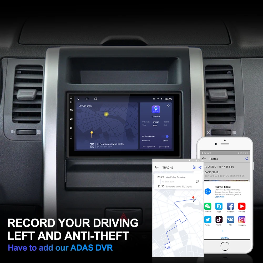 Perfect Isudar H53 4G Android 2 Din Auto Radio For Nissan/Xtrail/Tiida/Hyundai/KIA Car Multimedia GPS 8 Core RAM 4GB ROM 64GB Camera DVR 5