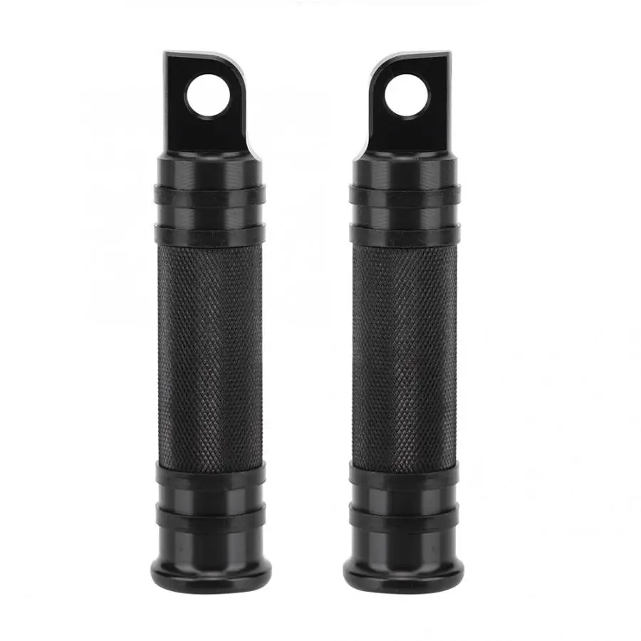 2Pcs Aluminum Alloy Motorcycle CNC Bike Foot Peg svoetsteunen motorfiets Pedals Rest Footrest(Black) motorcycle accessories