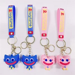 Porte clés Poppys de noël Huggys Wuggys, saucisses bleues, horreur de monstres, jeu pour Fans, jouet pour clés et portefeuilles 