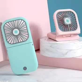 

Foldable Desktop Mini Fan Portable Sports Hanging Neck Fans USB Rechargeable Lazy Air Cooler 3000mAh