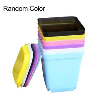 

10/20Pcs Plastic Nursery Flower Plant Pot Seedling Holder Garden Planter for Succulent plants Desk Home Decor