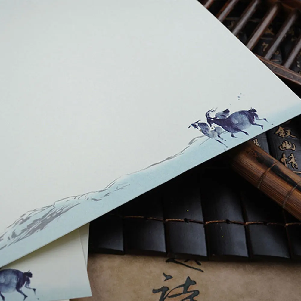 Бумажные открытки в китайском стиле, бумажные конверты для рукоделия, 8 шт., антикварный школьный дизайн, чистый и свежий подарок, канцелярские принадлежности