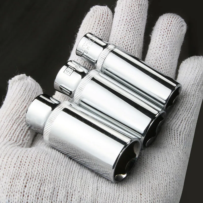 Description Picture 4 of item3/8" Drive 63mm Hex Deep Sockets Wrench Head CRV Alloy Anti-rust 6 Point Socket Set for Torque Spanner Ratchet Socket Wrench