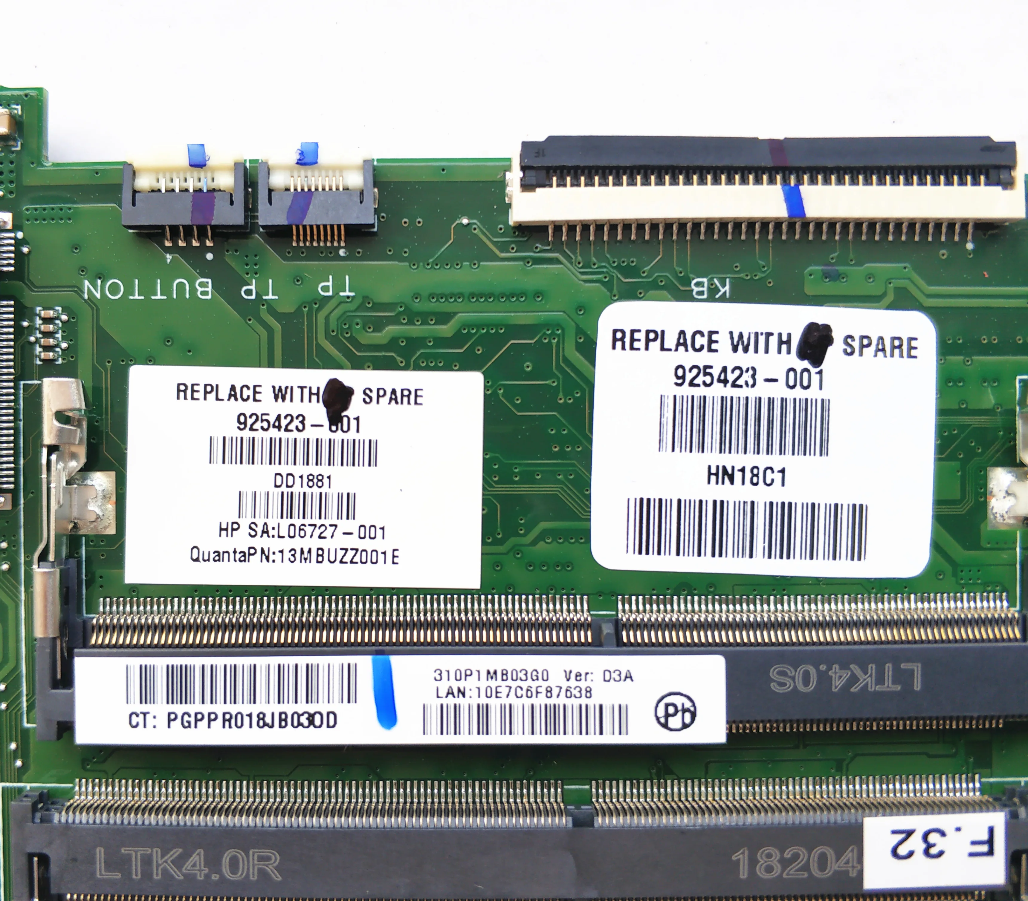 Для hp 14-BS 240 G6 Серия материнская плата для ноутбука DA0P1BMB6D0 с SR2UW i3-6006u cpu 925423-001 925423-501 протестированная Быстрая