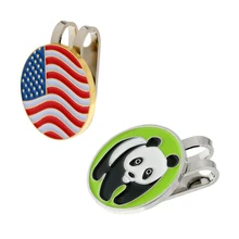 2 шт. Металлические Магнитные мячи для гольфа маркер с зажимом для шляпы Гольфы аксессуары