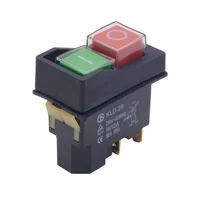 Waterproof IP55 Push Button Electromagnetic Switch 4 Pin AC250V 16A Magnetic Starter Power Tool Safety Switches for Machine tool 5