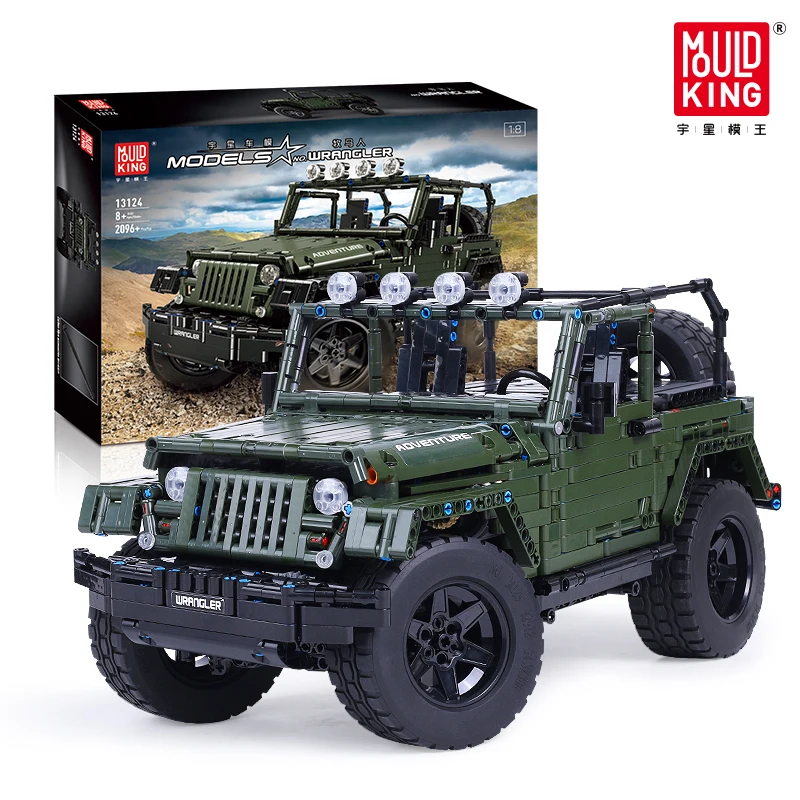 

Mould King 13124 RC Wrangler Adventurer Off-road car fit MOC-5140 Technic Model building blocks Bricks Toys for children Gift