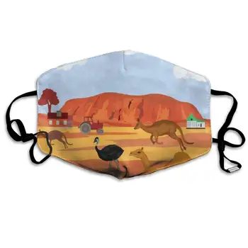 

Australia Kangaroo Ostrich Customized Dust Mouth Mask Reusable Anti-Dust Face Mask Adjustable Earloop Skin Protection