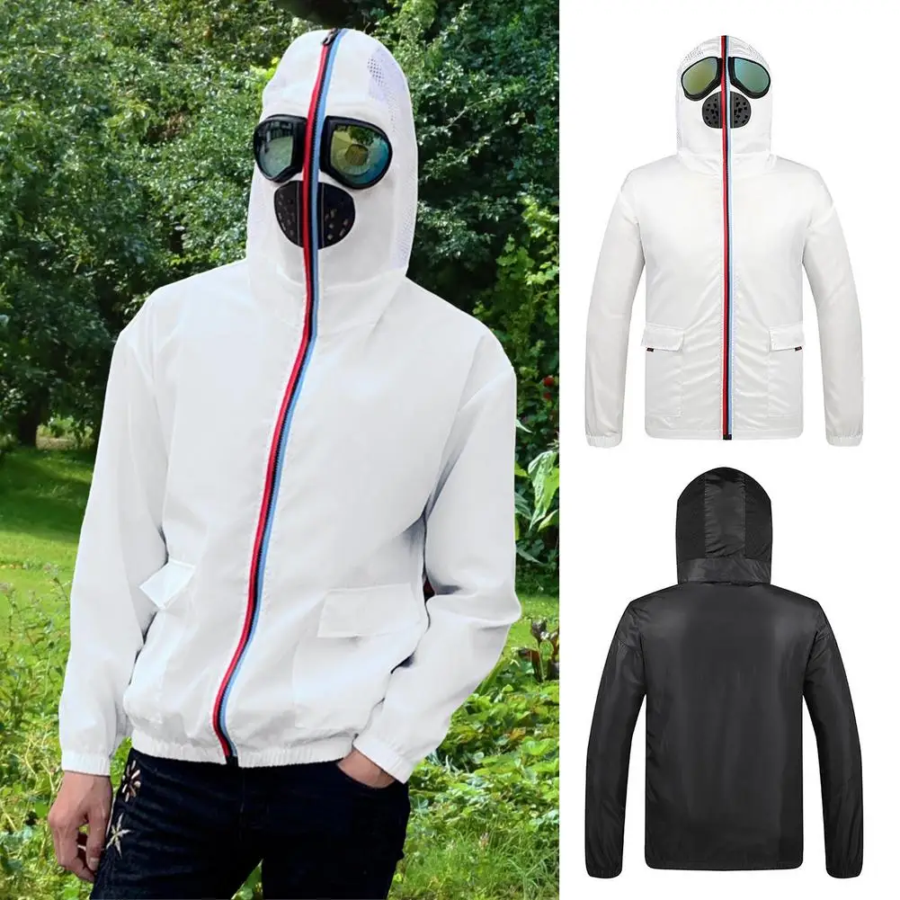 2021 Men/Women Jacket Hooded Glasses Sun Protection Clothing Ultraman Jacket Alien Thin Windbreaker Fashion Couple Jacket 1