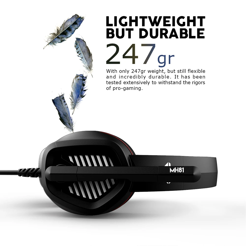 Наушники FANTECH MH81 с микрофоном черные наушники разъемом 3 5 мм и широким звуком