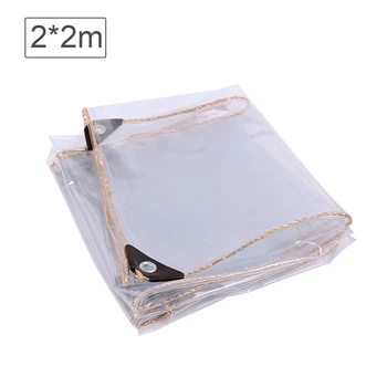 

Rain Protection Greenhouse Outdoor Tarp Anti-UV Waterproof Transparent PVC Garden Plant Foldable Balcony 0.4mm Reusable