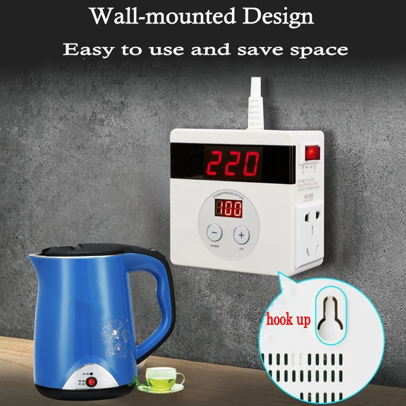 

US Plug ,SCR Electronic Voltage Regulator Temperature Control Controller Dimming Thermostat Power Supply