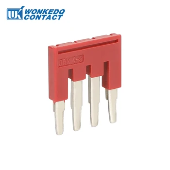 

Jumper FBS4-8 Plug In Bridge for 6mm^2 wiring ST And PT DIN Rail Terminal Blocks L31.2/H30.8/W3.3mm 4seats Connector