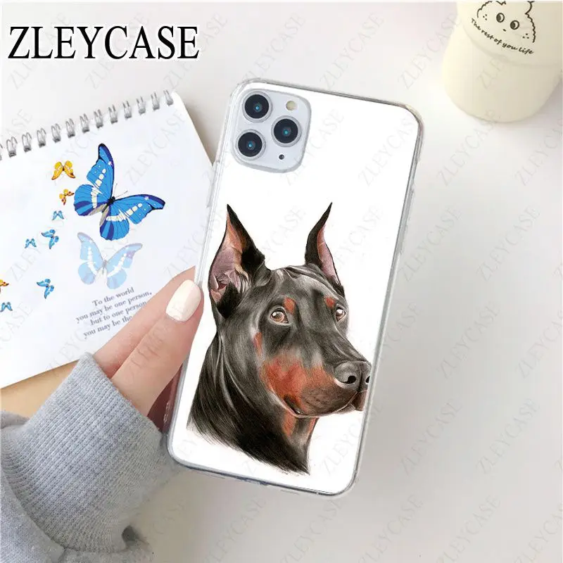 black Dachshund Doberman Dog face