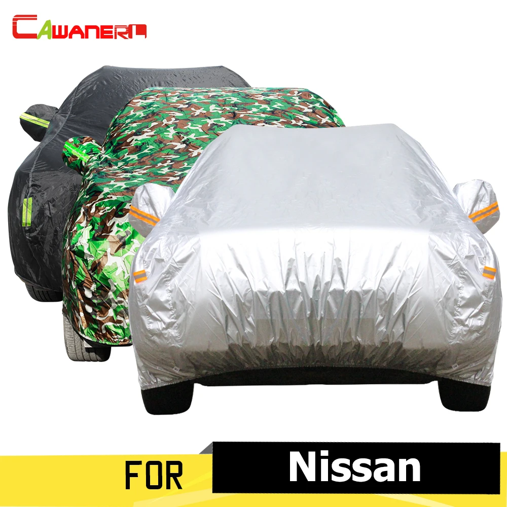 Cawanerl Car Cover Outdoor Anti UV Rain Sun Snow Resistant Cover