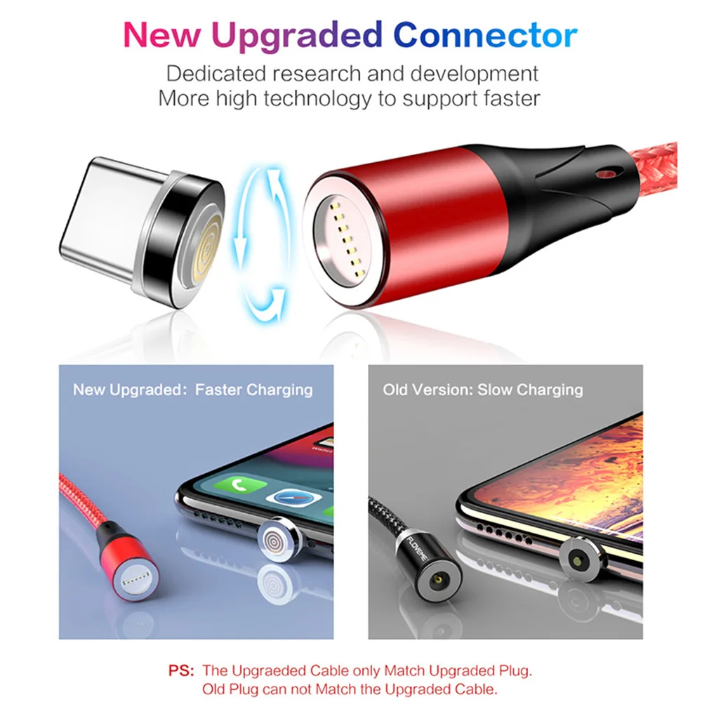 FDBRO FLOVEME 3 в 1 Магнитный кабель Micro usb type C для iPhone samsung 3A провод для быстрого заряда магнит Зарядное устройство Адаптер телефонный кабель