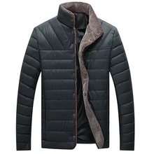 Зимняя куртка мужская парка с воротником из чистого хлопка, плюшевое теплое пальто с длинным рукавом, тонкое моющееся плюшевое пальто, пуховик