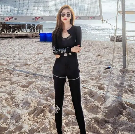 MEIYIER/ корейский семейный купальный костюм с длинными рукавами для мужчин/женщин, для пары, для пары, для сына, для плавания, УФ, костюм для серфинга - Цвет: 7