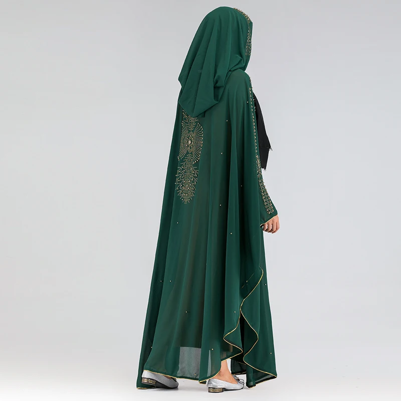 Дубай кимоно кардиган «абайя» мусульманский хиджаб платье Niqab турецкий ислам одежда для Женский Восточный халат кафтан халат Musulman Djelaba Femme