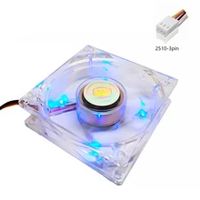 12V 3Pin 8 см 8025 80x80x25 мм компьютер/ПК/Процессор беззвучный охлаждающий вентилятор в корпусе радиаторы Процессор радиатор компьютер чехол вентилятор для рабочего стола