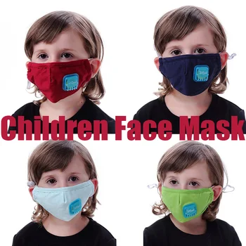

Anti Dust Children Face Mask Reusable Breathable Cotton Protective Kid Mask Breathing Valve Cartoon PM2.5 Mouth Mask Safety Care